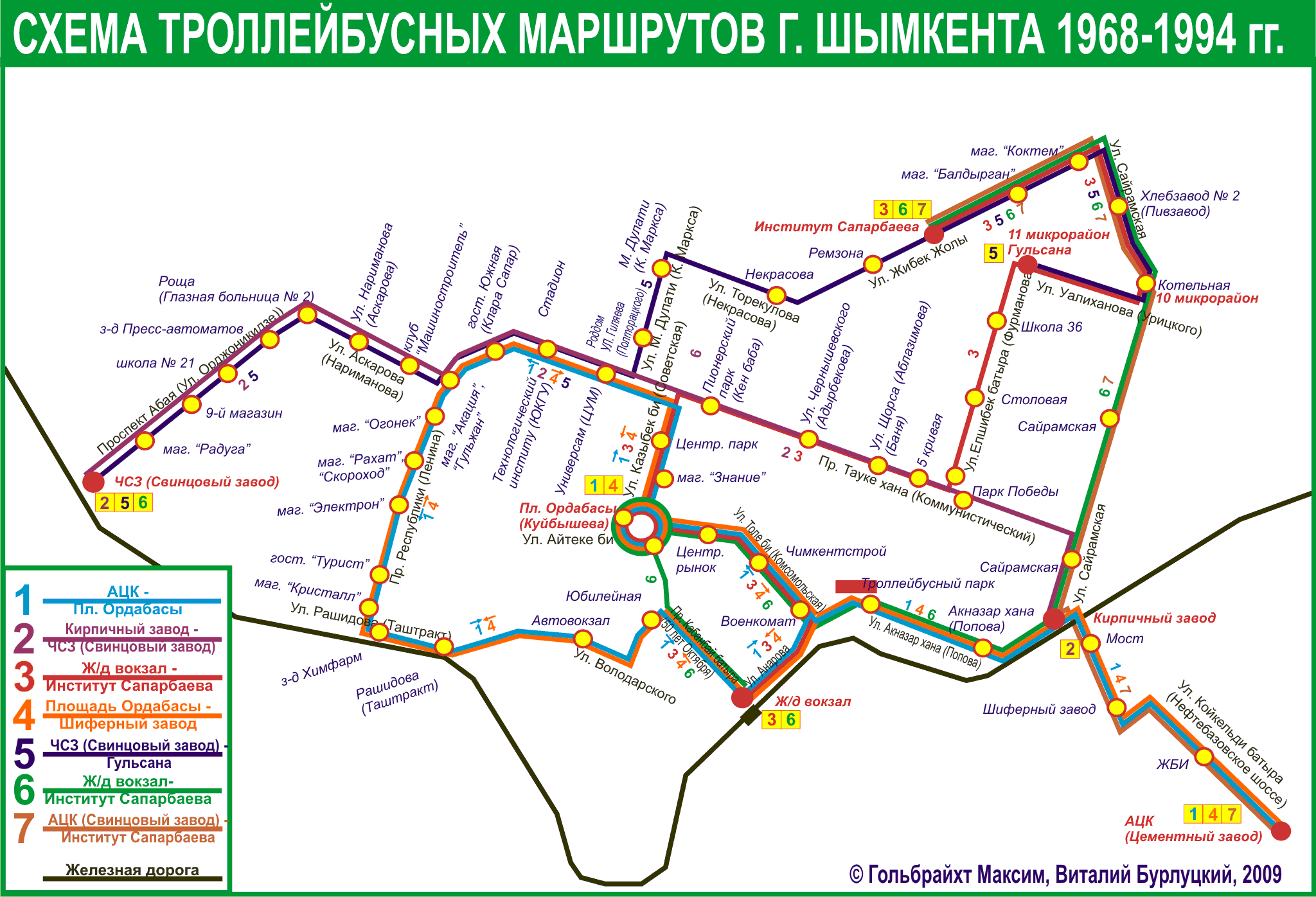 Šõmkent — Maps