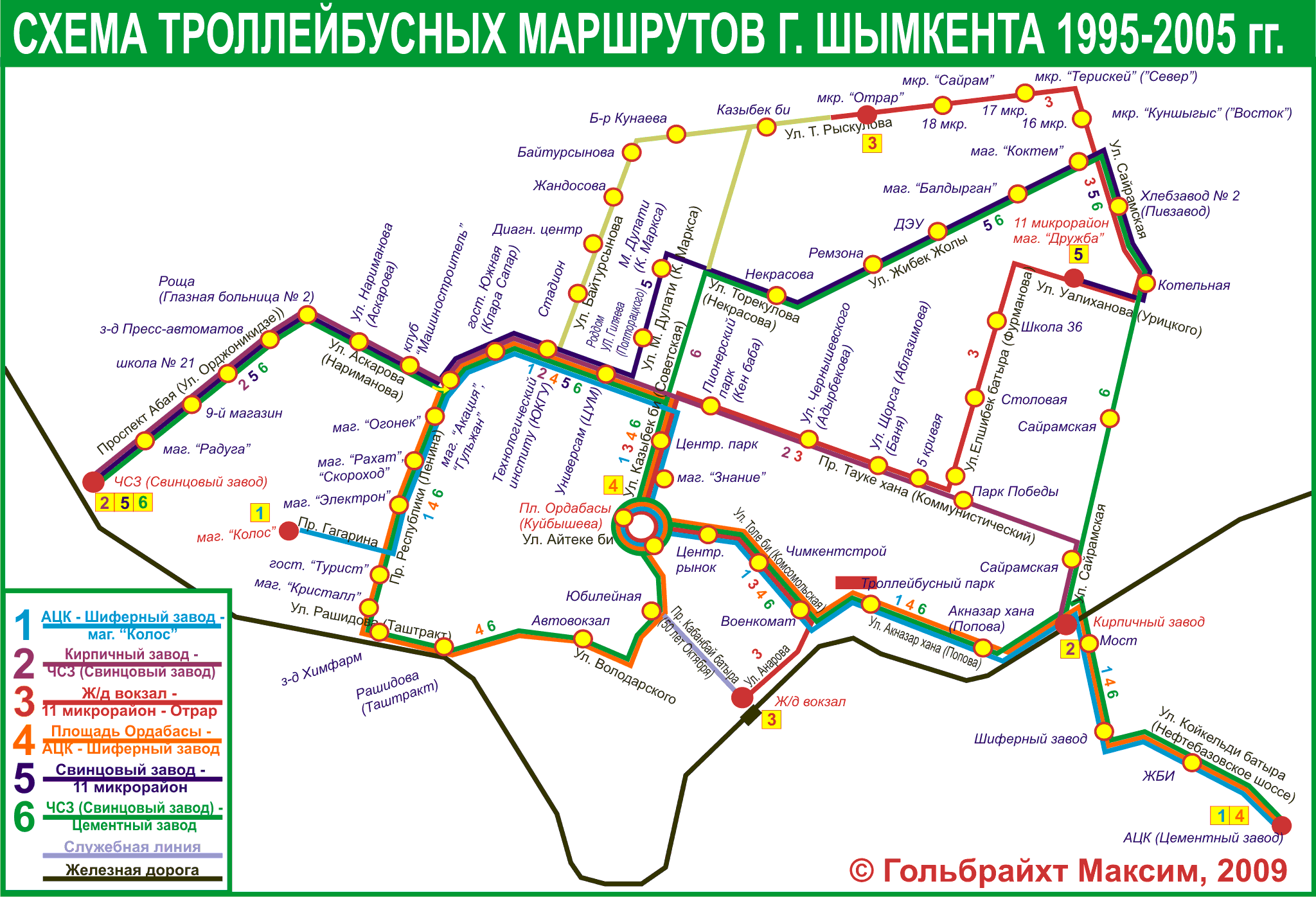 Shymkent — Maps