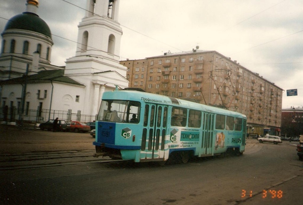 Moscow, Tatra T3SU № 1591