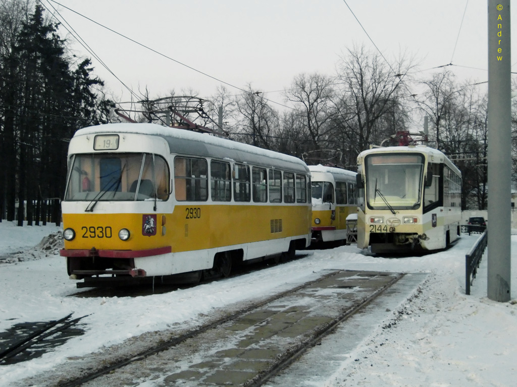 Москва, Tatra T3SU № 2930; Москва, 71-619А № 2144