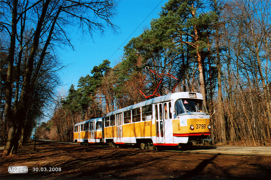 Moscow, Tatra T3SU # 3798