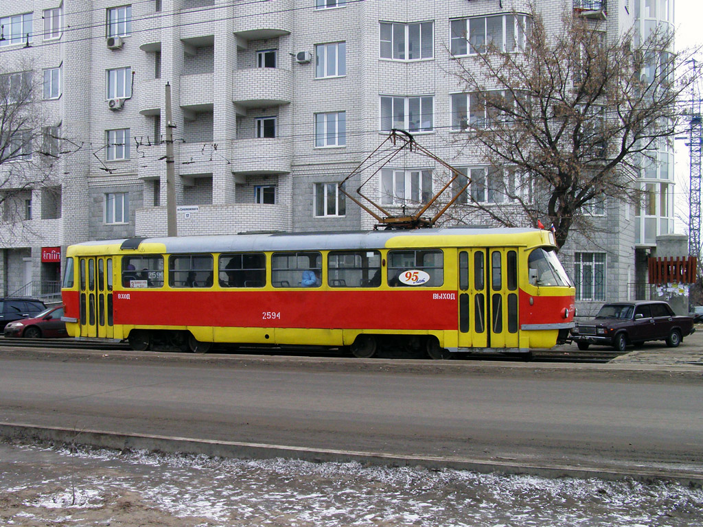 Волгоград, Tatra T3SU (двухдверная) № 2594