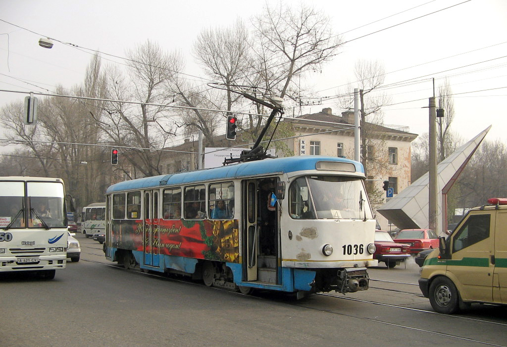 Алматы, Tatra T3D № 1036