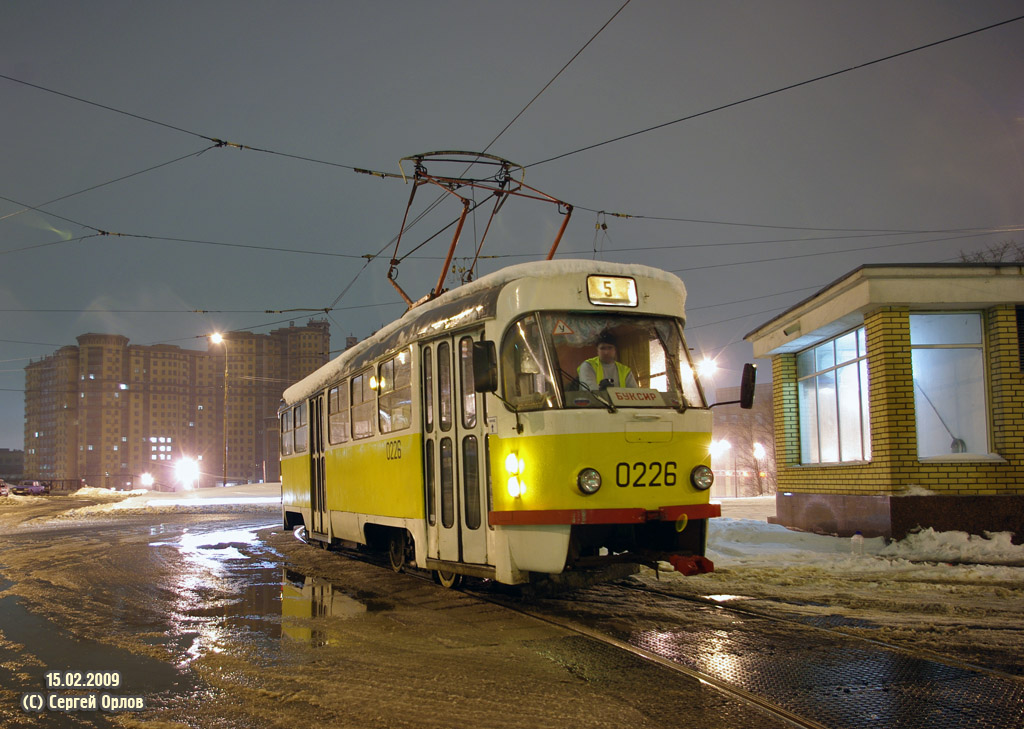 Москва, Tatra T3SU № 0226