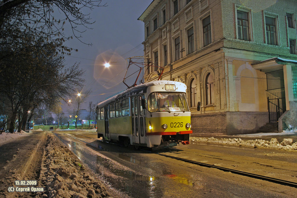 Москва, Tatra T3SU № 0226