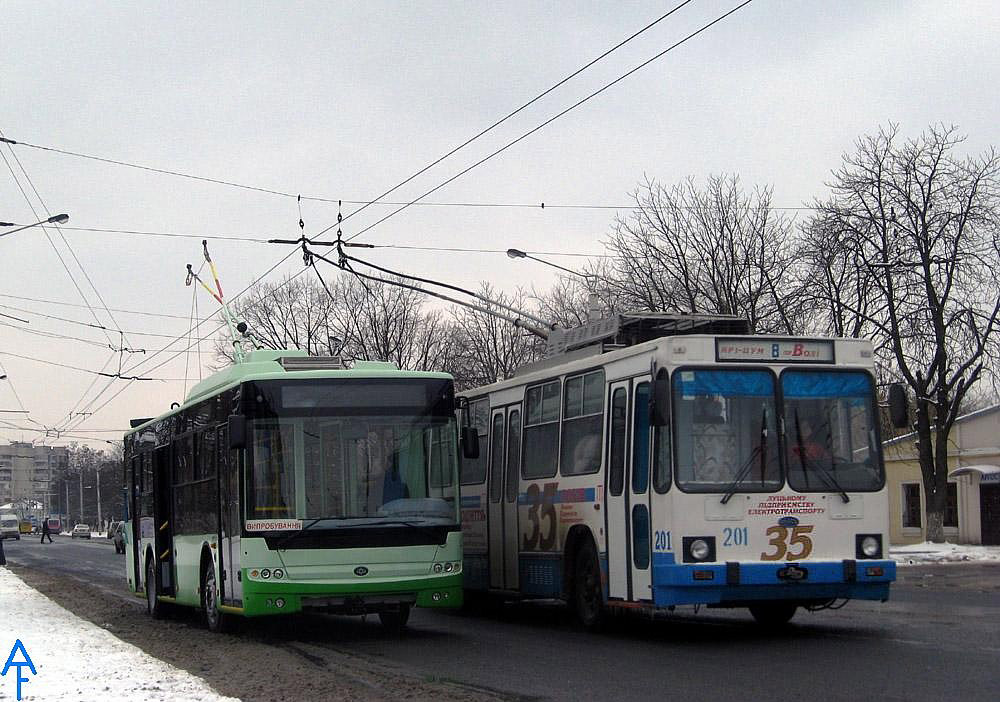 Луцк — Новые троллейбусы «Богдан»