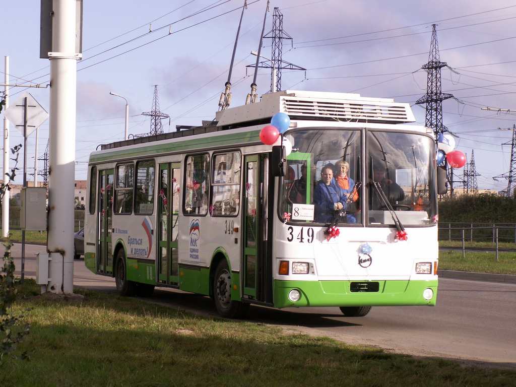 Петрозаводск, ПТ-5280.02 № 349; Петрозаводск — Открытие троллейбусной линии до Лососинского шоссе