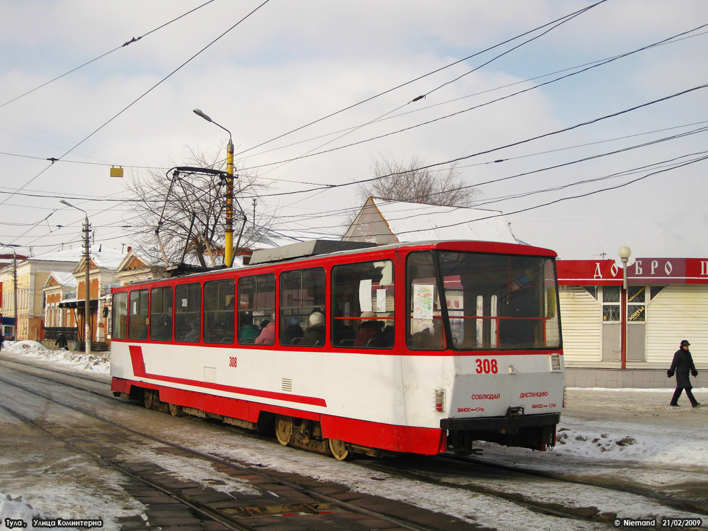 Тула, Tatra T6B5SU № 308