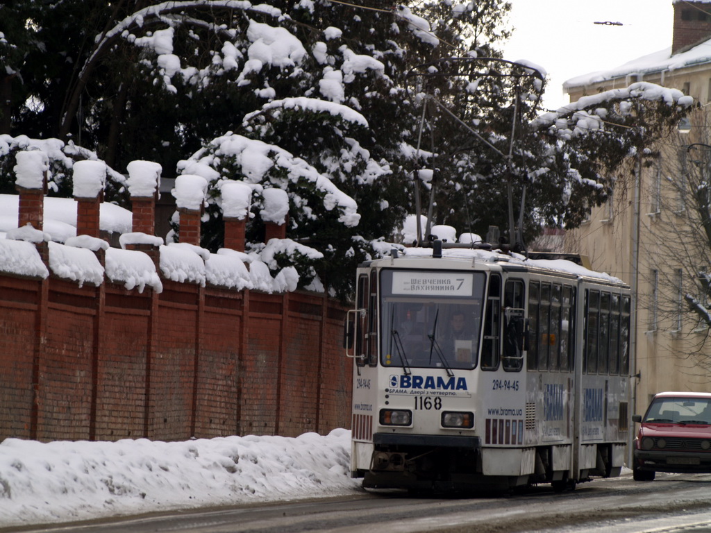 Lviv, Tatra KT4D № 1168