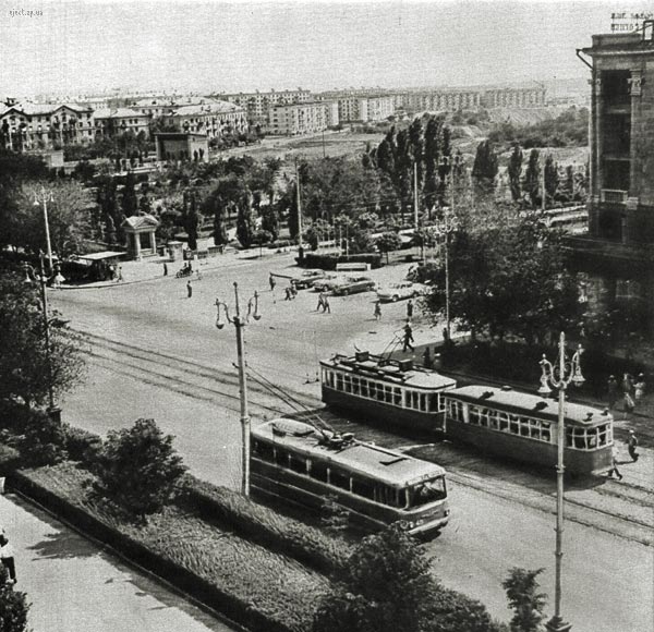 Zaporizhzhia, ZiU-5 № 45; Zaporizhzhia — Tram line via Lenina (Sobornyi) Prospect; Zaporizhzhia — Unidentified trams: H, M