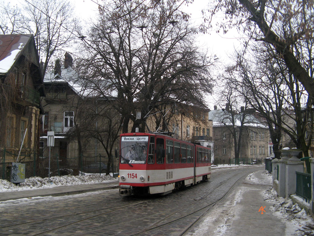 Львов, Tatra KT4D № 1154