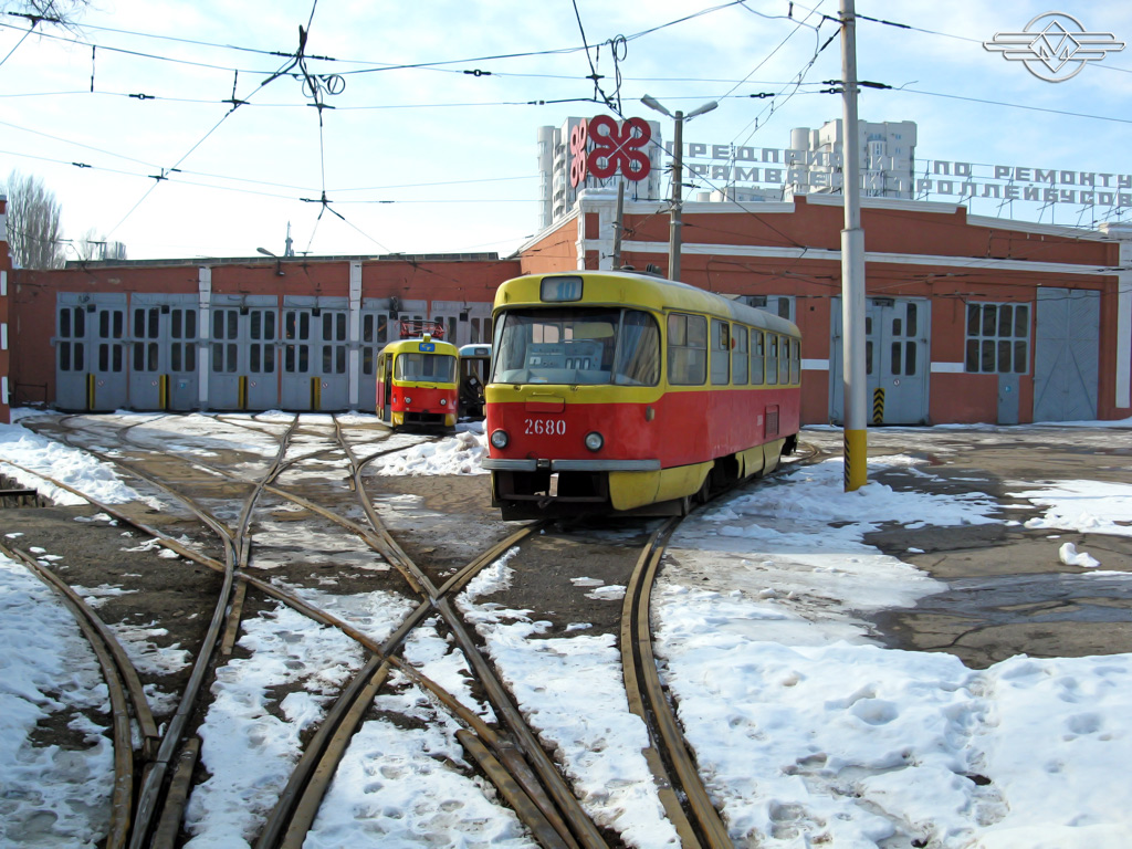 Волгоград, Tatra T3SU (двухдверная) № 2680; Волгоград — Завод ВЭТа