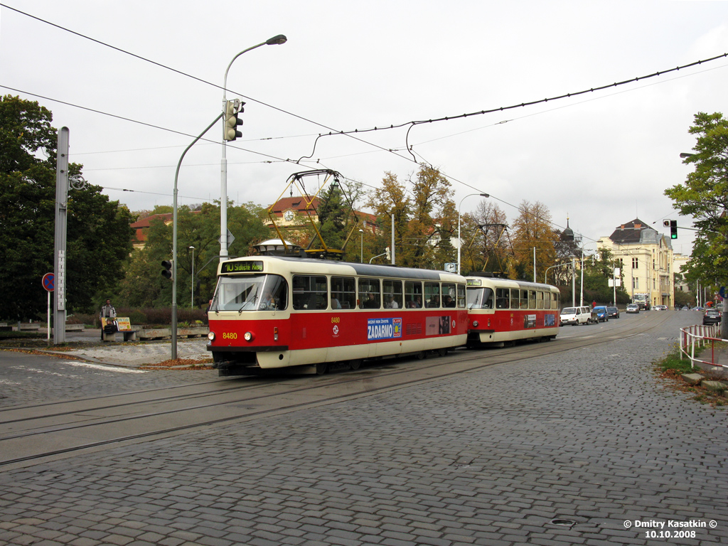 Прага, Tatra T3R.P № 8480