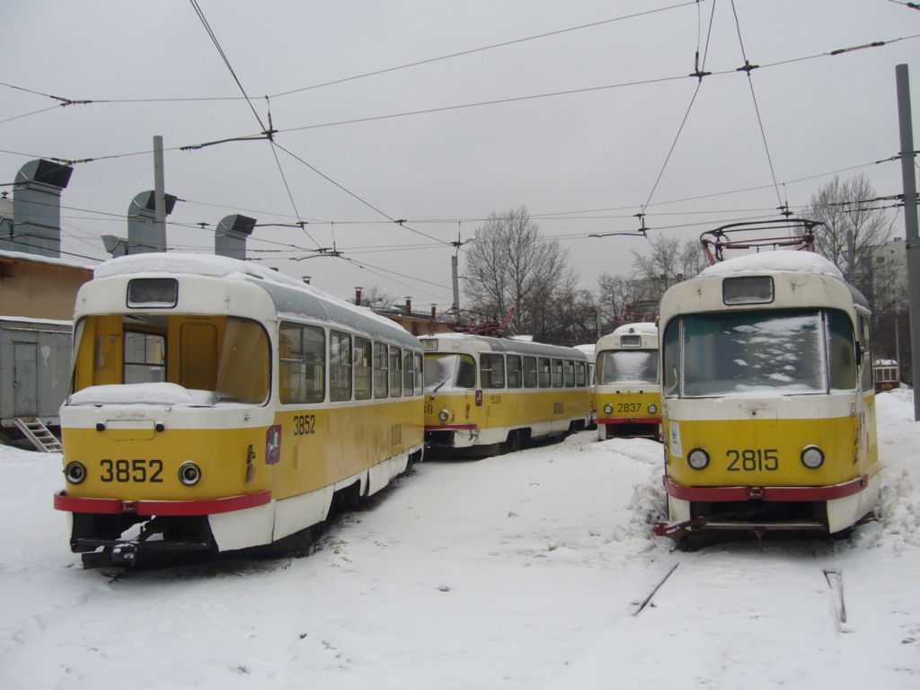 Москва, Tatra T3SU № 3852; Москва, Tatra T3SU № 1538; Москва, Tatra T3SU № 2837; Москва, Tatra T3SU № 2815