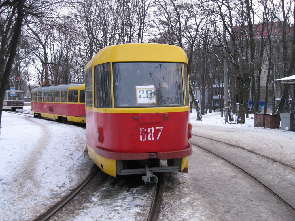 Харьков, Tatra T3SU № 687