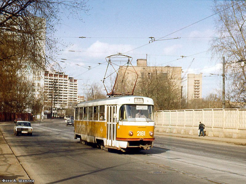 Москва, Tatra T3SU (двухдверная) № 2161