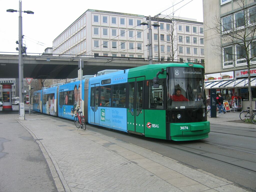 Bremen, Adtranz GT8N № 3074