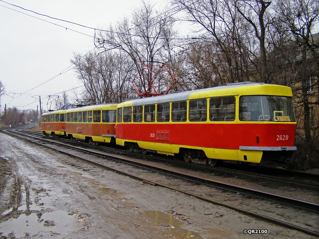 Volgograd, Tatra T3SU (2-door) № 2636; Volgograd, Tatra T3SU (2-door) № 2635; Volgograd, Tatra T3SU (2-door) № 2620
