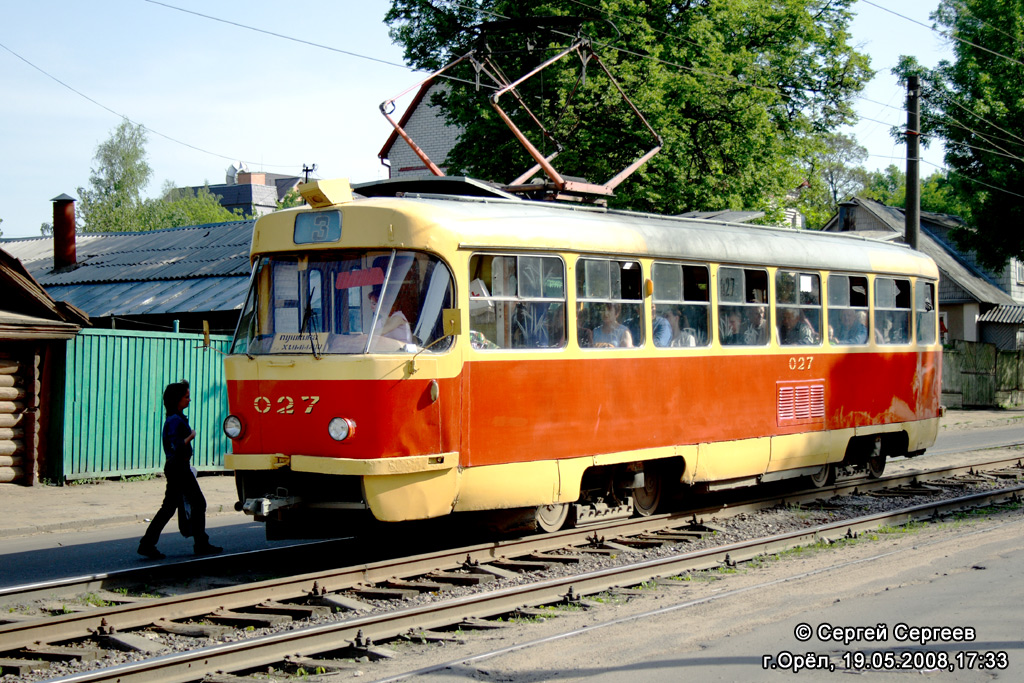 Орёл, Tatra T3SU № 027