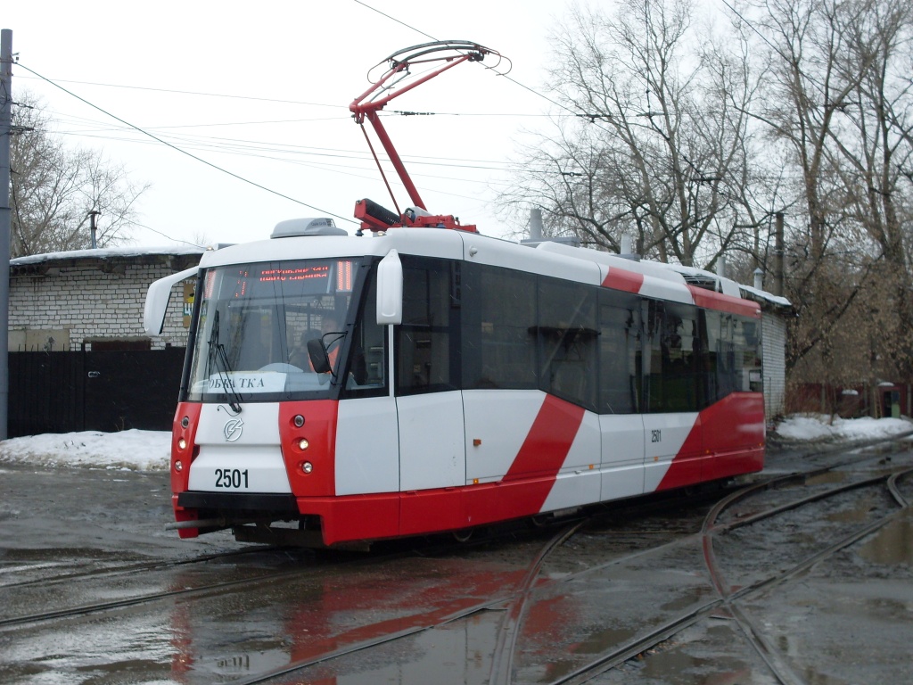 Nijni Novgorod, 71-153 (LM-2008) nr. 2501; Nijni Novgorod — Testing of new LM-2008 (71-153) tram car