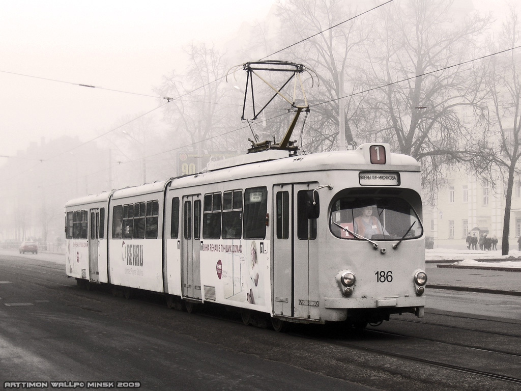 Minsk, DWM GT8-D nr. 186; Minsk — Artistic photography