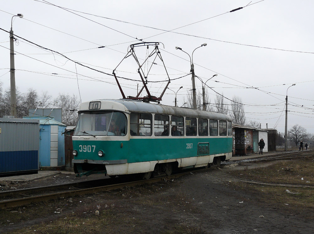 Донецк, Tatra T3SU (двухдверная) № 3907