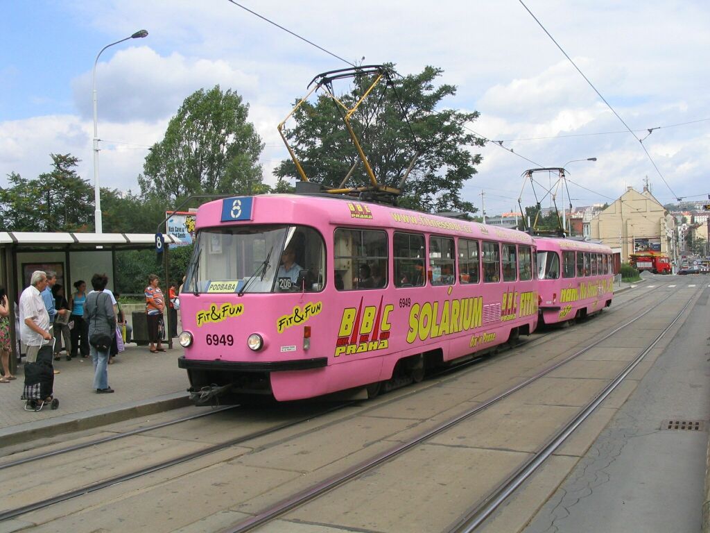 Прага, Tatra T3 № 6949