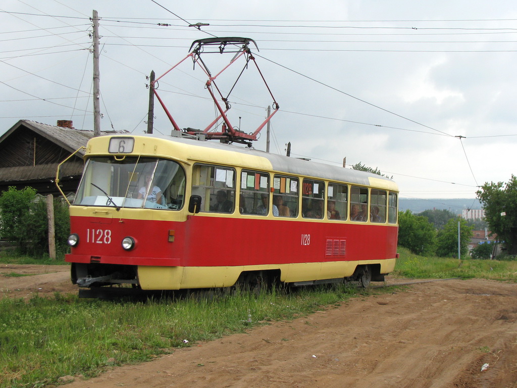 Ижевск, Tatra T3SU (двухдверная) № 1128