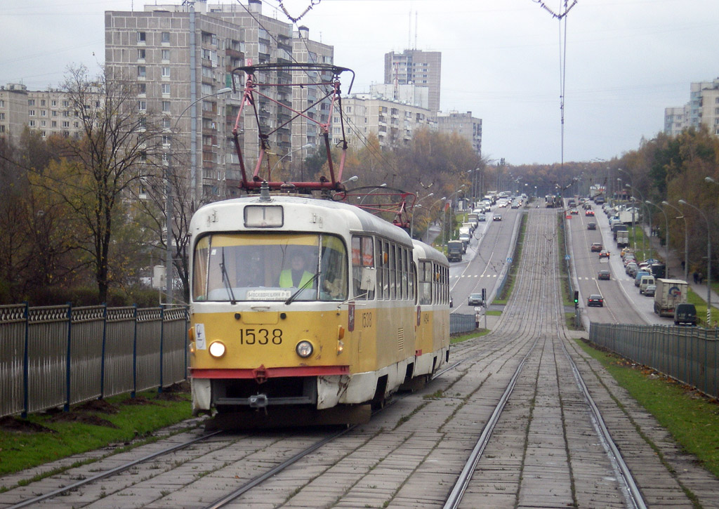 Москва, Tatra T3SU № 1538