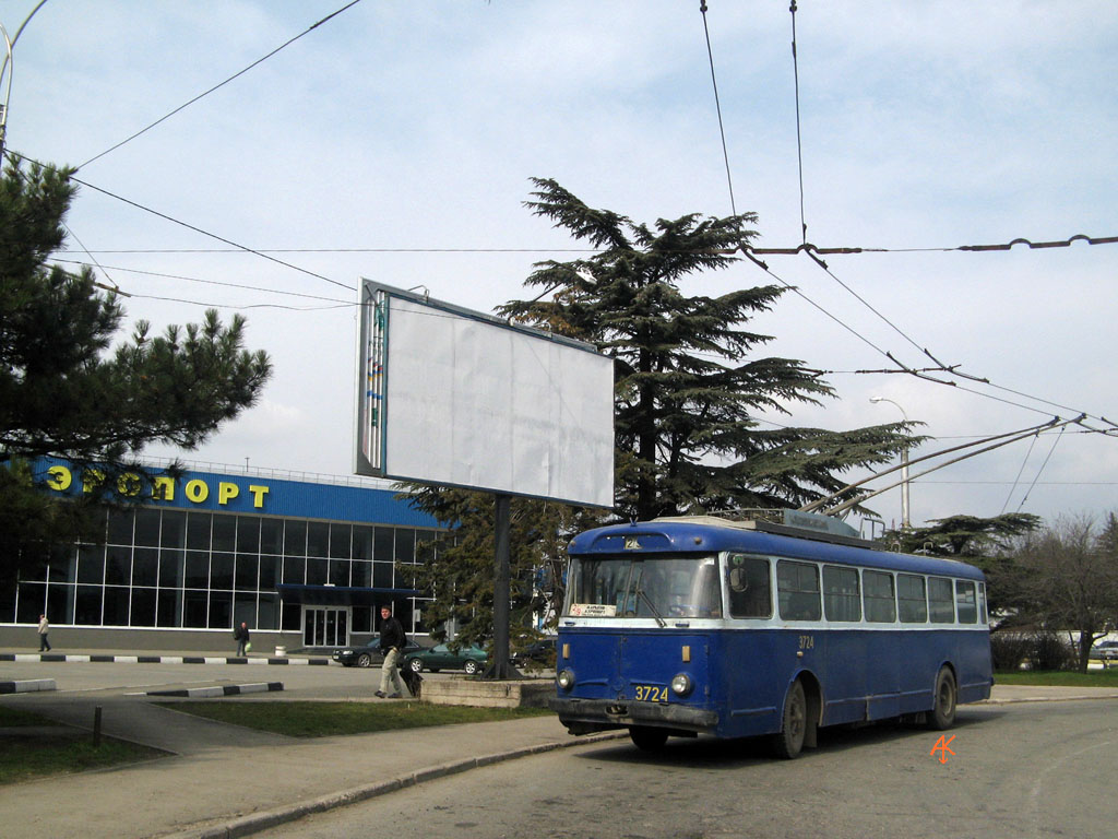 Крымский троллейбус, Škoda 9TrH27 № 3724