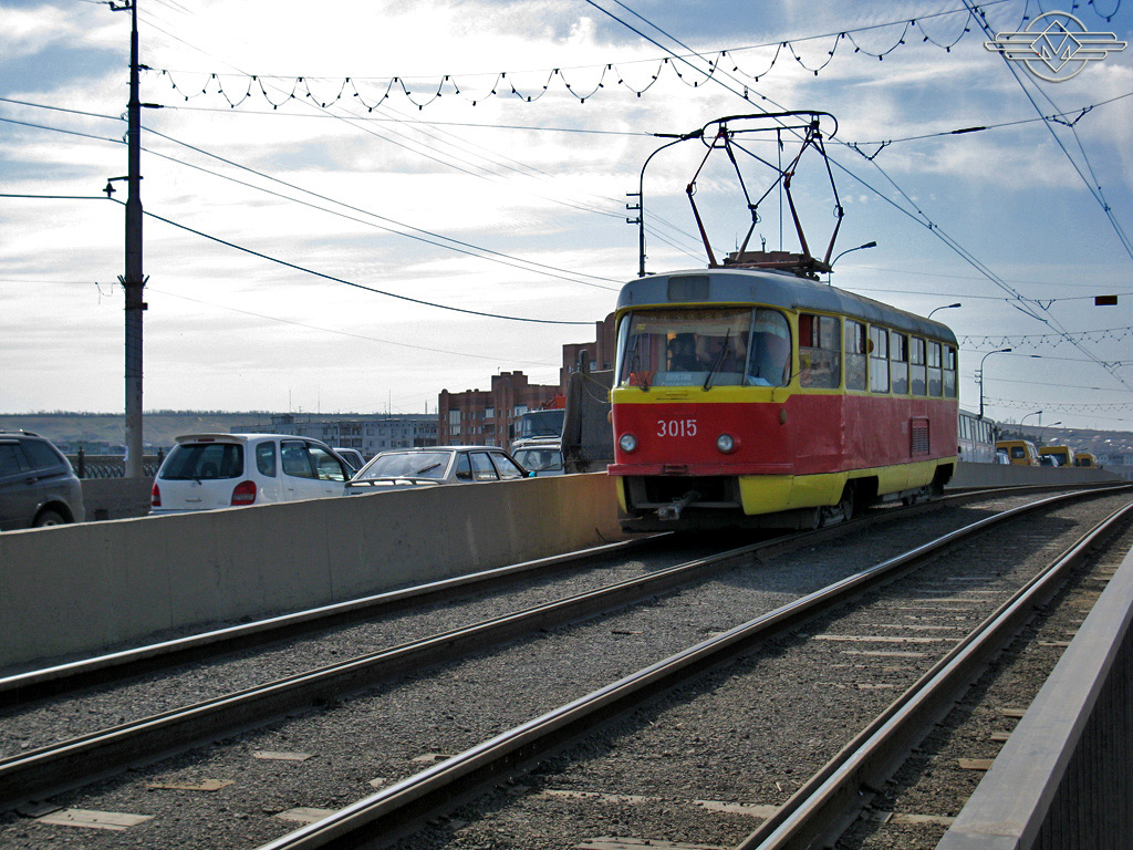 Волгоград, Tatra T3SU (двухдверная) № 3015