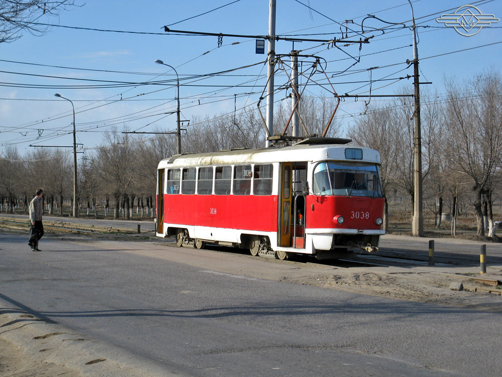Volgograd, Tatra T3SU (2-door) č. 3038