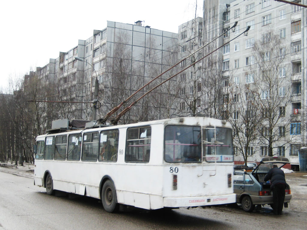 Tver, ZiU-682G-012 [G0A] N°. 80; Tver — Trolleybus lines: Zavolzhsky District