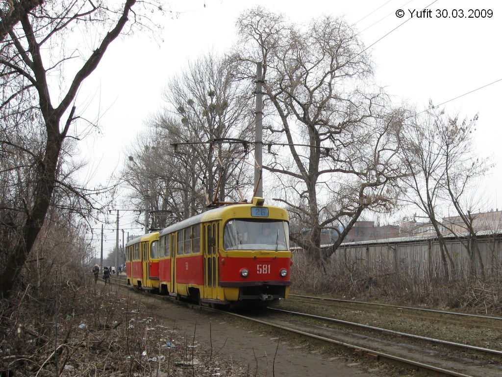 Харков, Tatra T3SU № 581