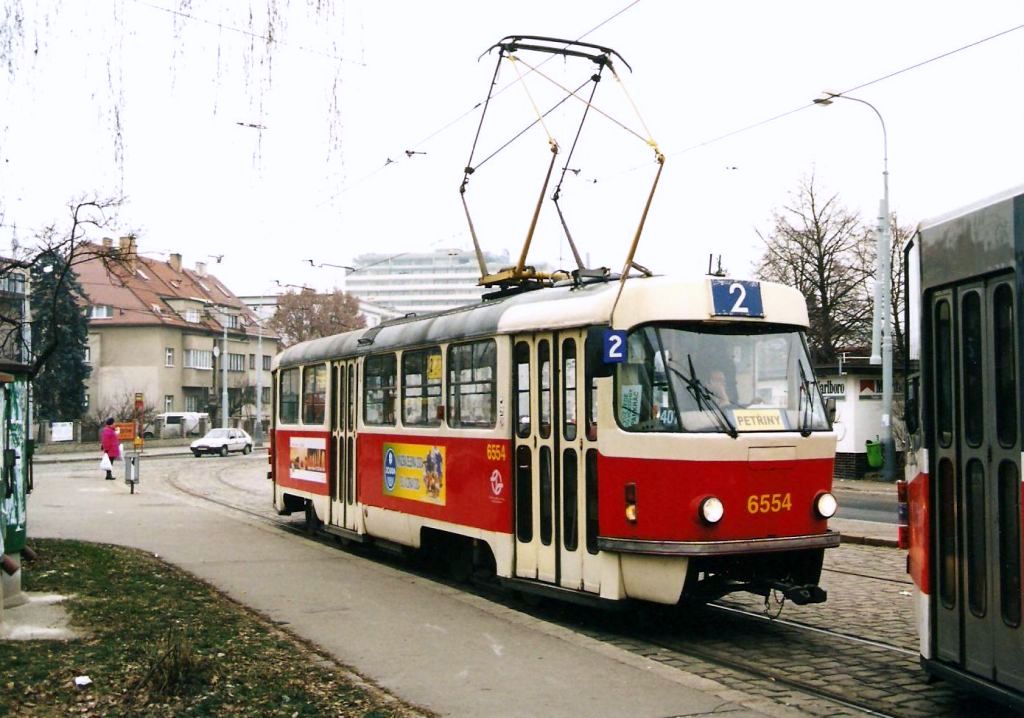 Прага, Tatra T3A (Praha) № 6554