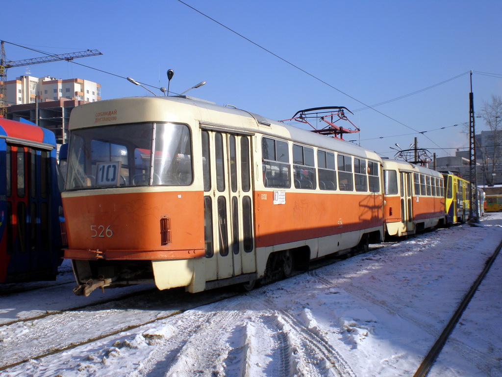 Екатеринбург, Tatra T3SU (двухдверная) № 526