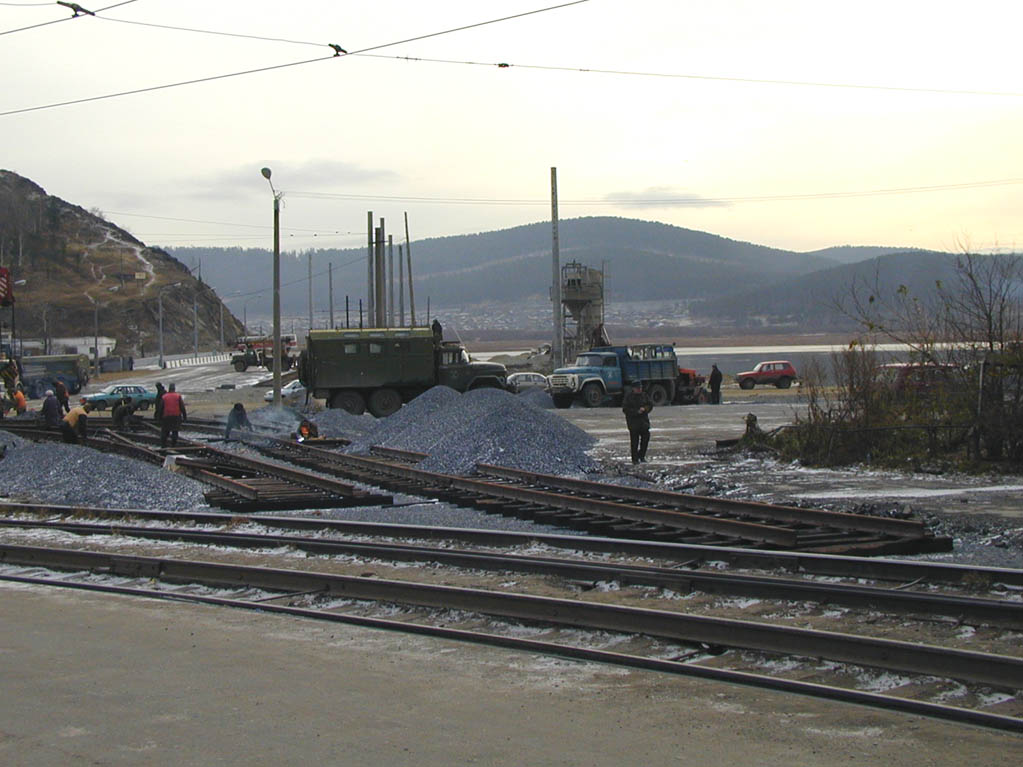 Zlatoust — Construction on Petrovskiy bridge
