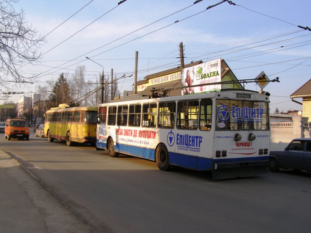 Чарнаўцы, Škoda 14Tr11/6 № 315; Чарнаўцы, Škoda 9Tr24 № 190