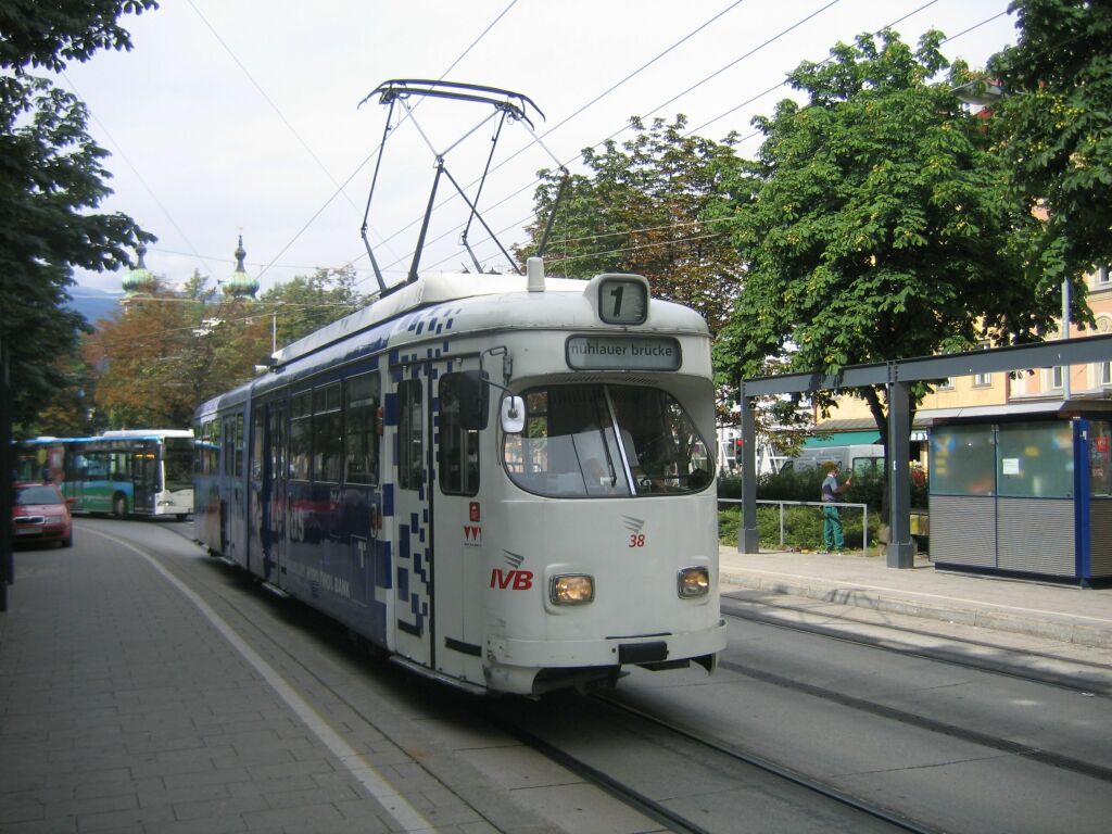 Insbrukas, Duewag GT8 nr. 38