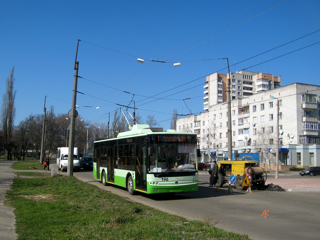 Kremenchuk, Bogdan T60111 # 196; Kremenchuk — Bogdan-T601.11 trolleybuses (2009)