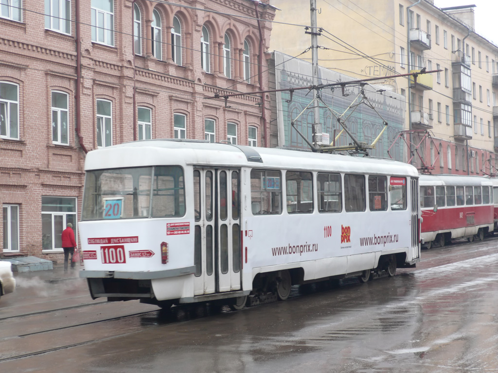 Самара, Tatra T3SU (двухдверная) № 1100
