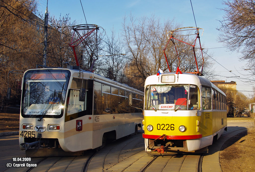 Москва, 71-619КТ № 4285; Москва, Tatra T3SU № 0226
