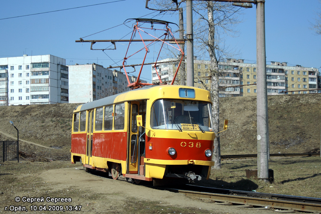 Orjol, Tatra T3SU № 038