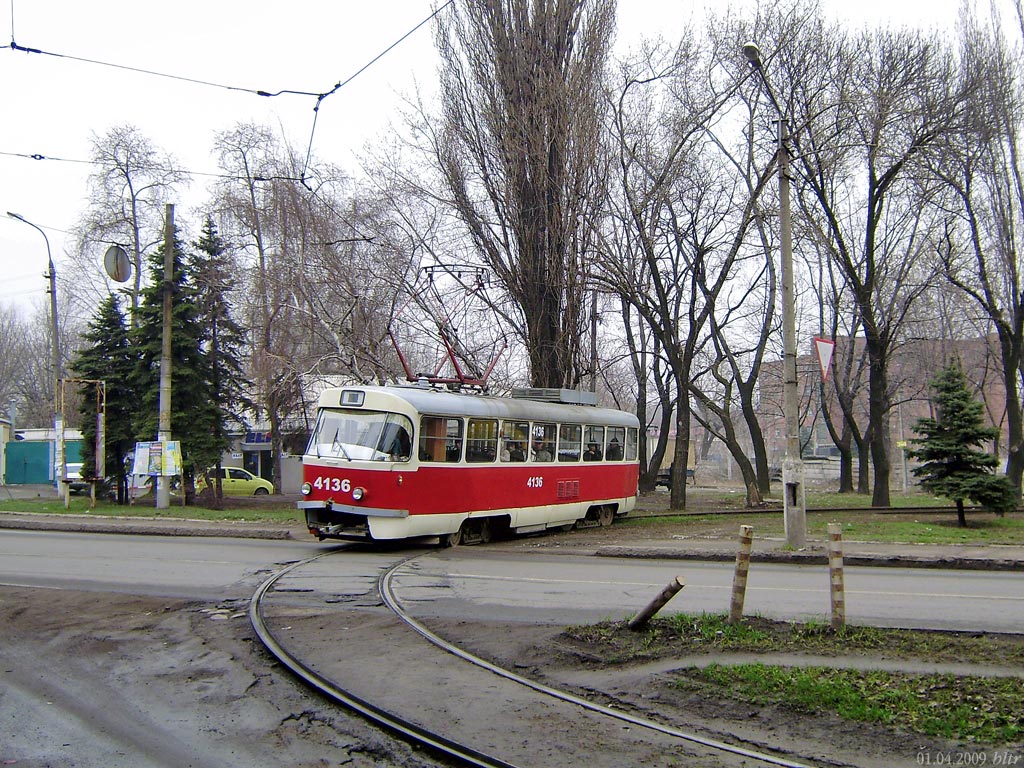 Донецк, Tatra T3R.P № 4136