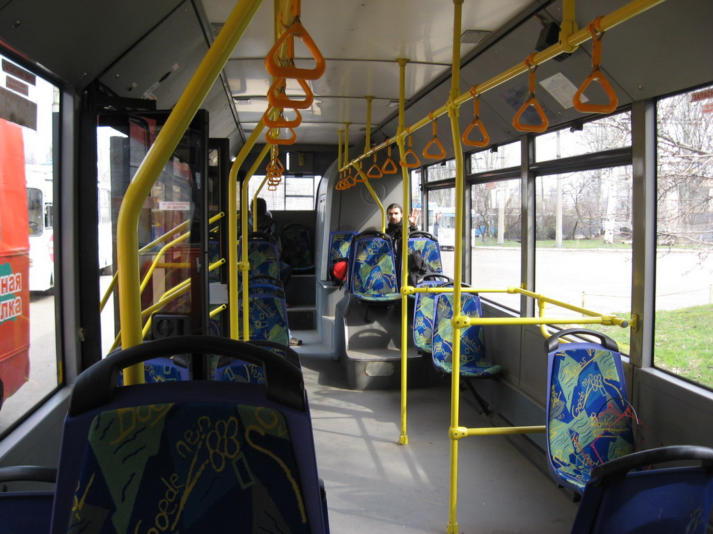 Zaporizhzhia, LAZ E183D1 # 042; Zaporizhzhia — Fantrip on the LAZ E183D1 #042 trolleybus (4 Apr 2009)