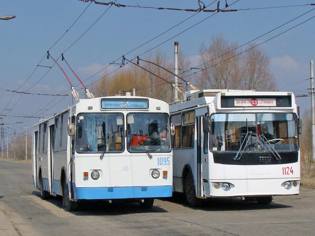 Novocheboksarsk, BTZ-5201 № 1095; Novocheboksarsk, ZiU-682G-016.02 № 1124