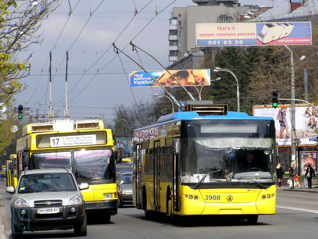 Киев, ЛАЗ E183D1 № 3908