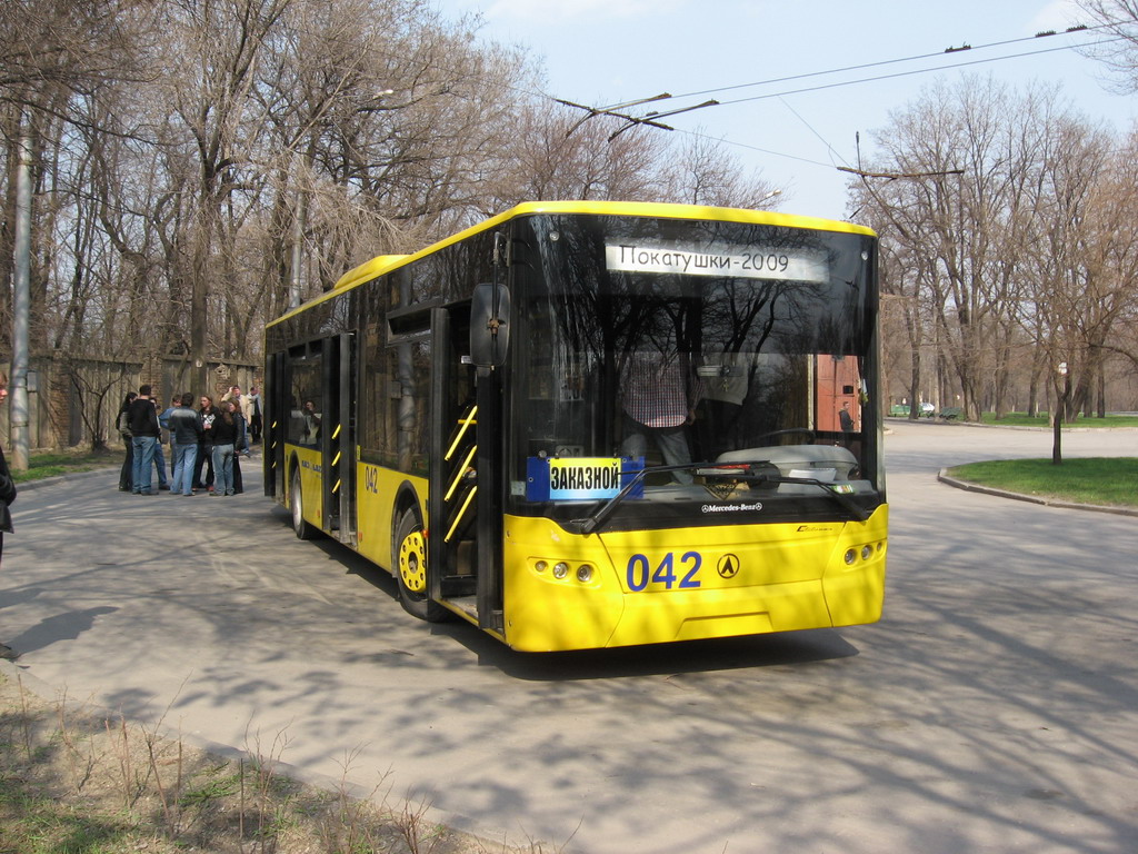 Запоріжжя, ЛАЗ E183D1 № 042; Запоріжжя — Поїздка на тролейбусі ЛАЗ E183D1 № 042 (04.04.2009)