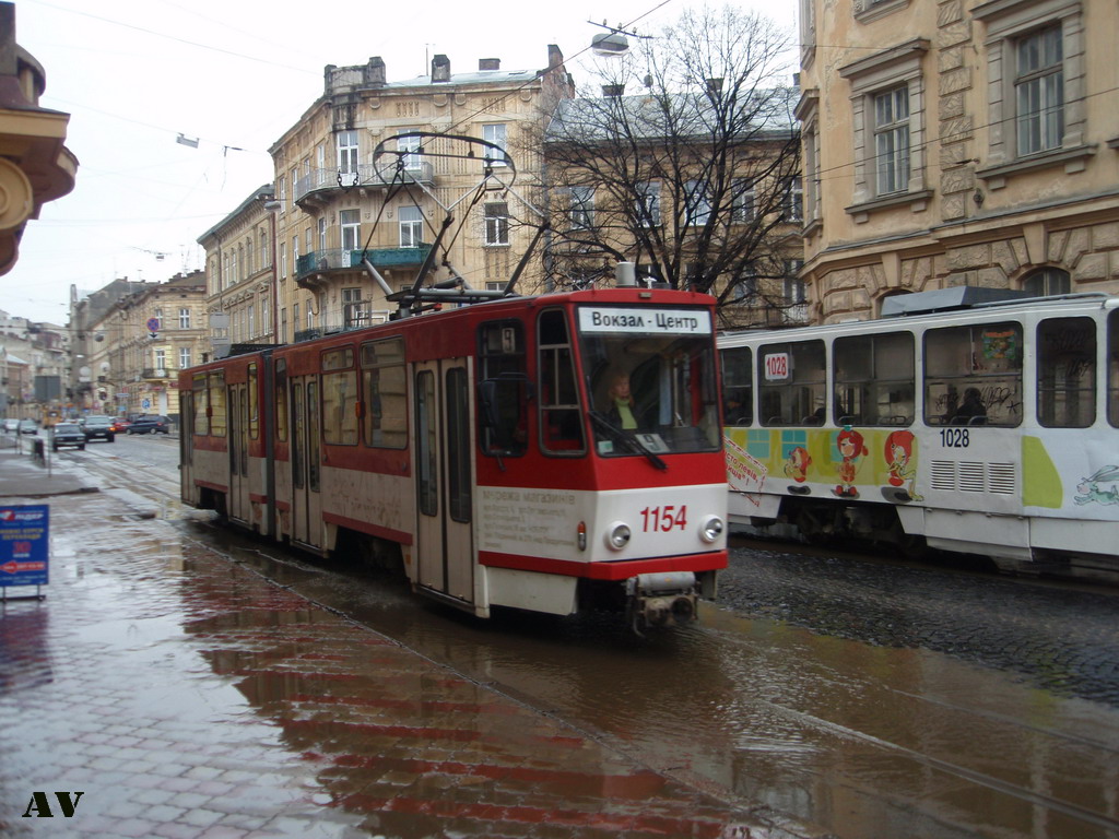 Lviv, Tatra KT4D nr. 1154
