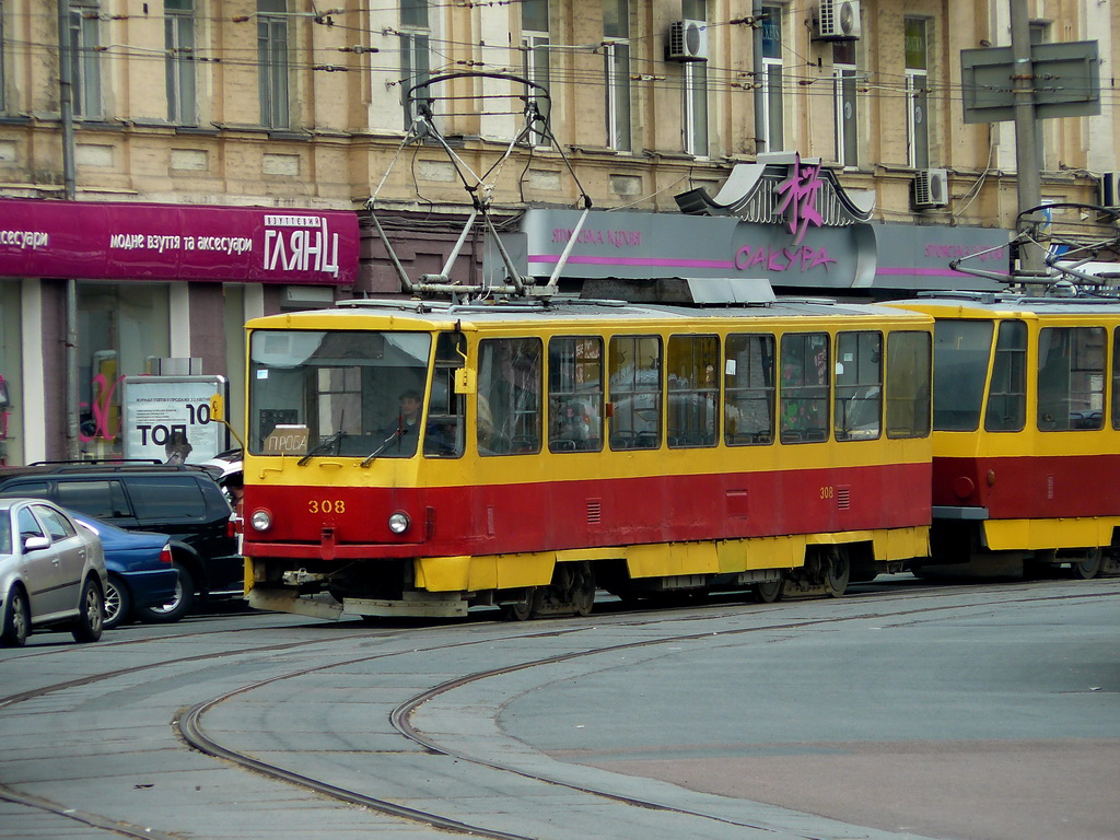 Киев, Tatra T6B5SU № 308